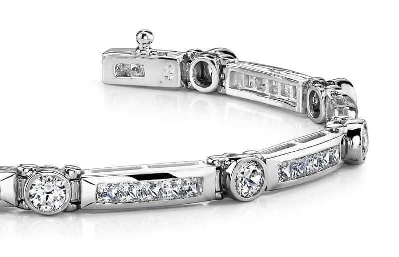 Channel Frame Two Tone Bracelet