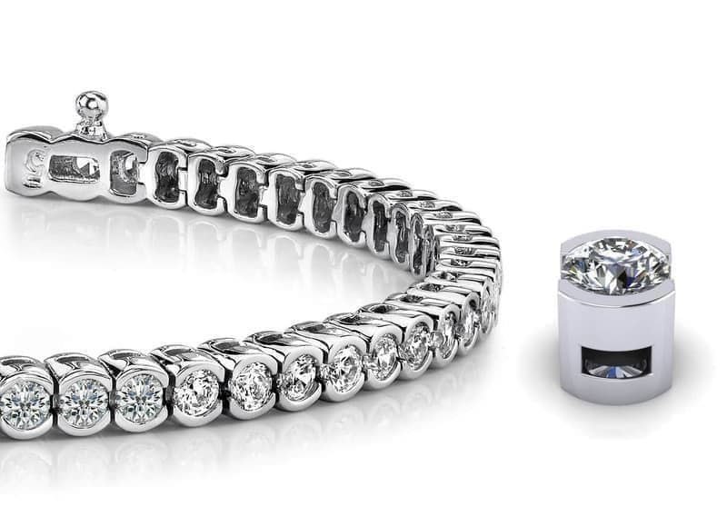 Half Bezel Designer Style Bracelet