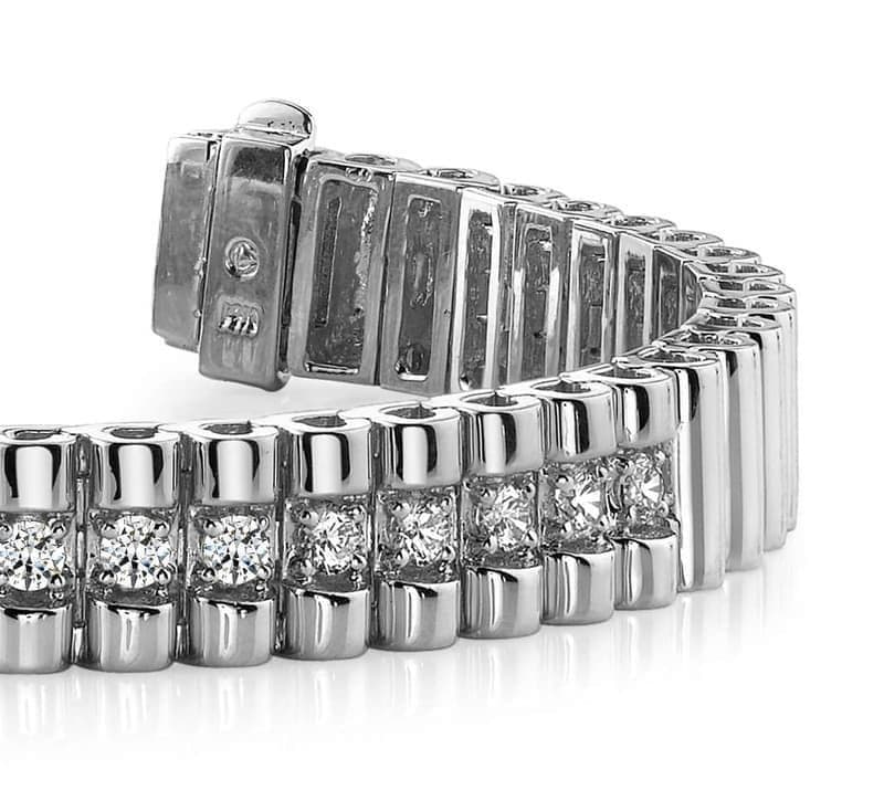 Single Center Strand Diamond Bracelet