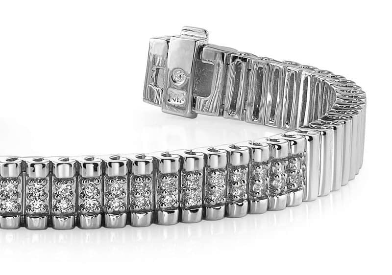 Double Center Strand Diamond Bracelet
