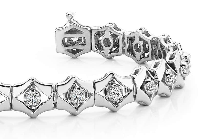 Floating Diamonds Tennis Bracelet