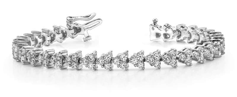 Stacking Pyramids Diamond Bracelet