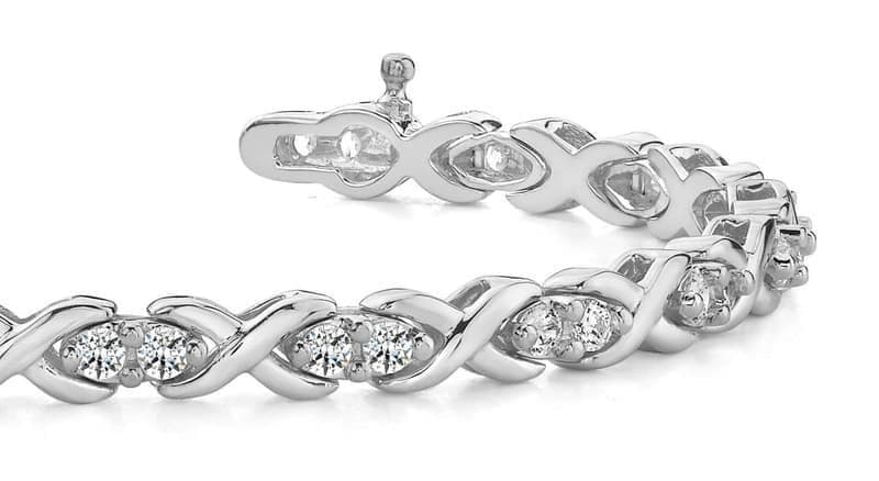 Cross Your Heart Diamond Bracelet