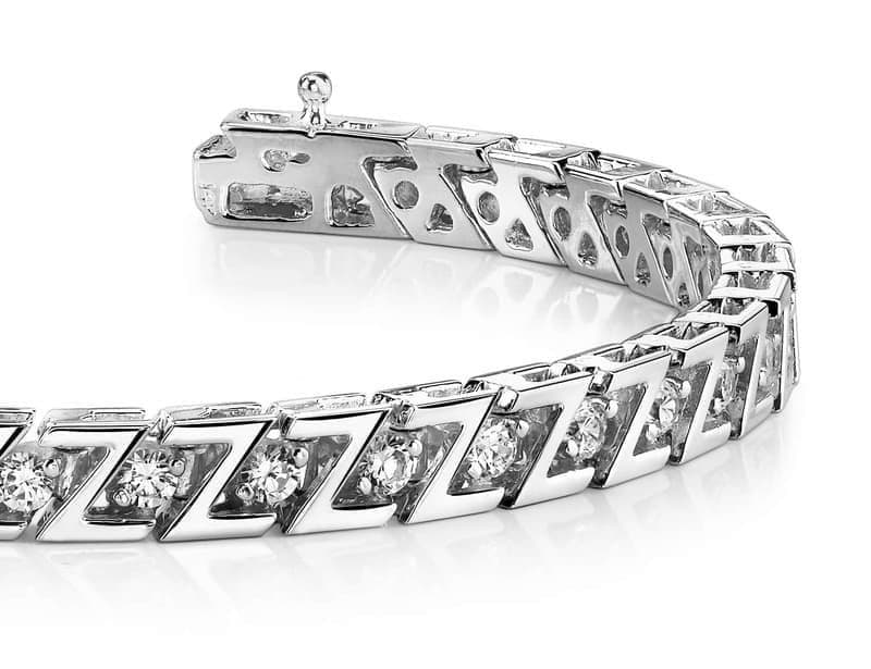 Z Link Diamond Tennis Bracelet