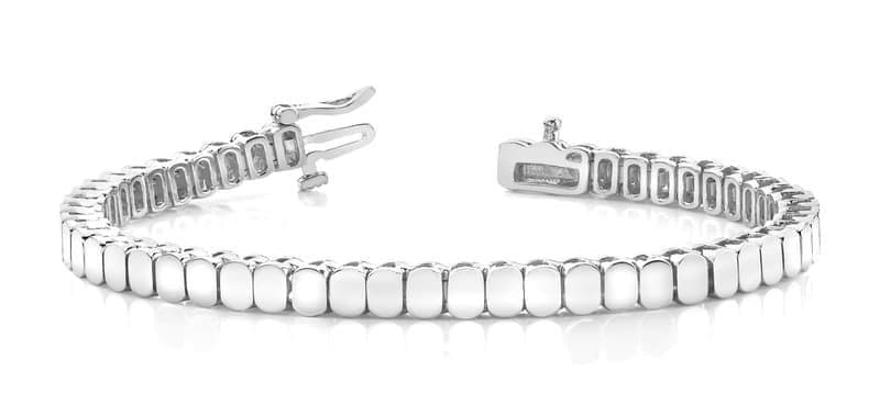 Oval Shaped Solid Bracelet