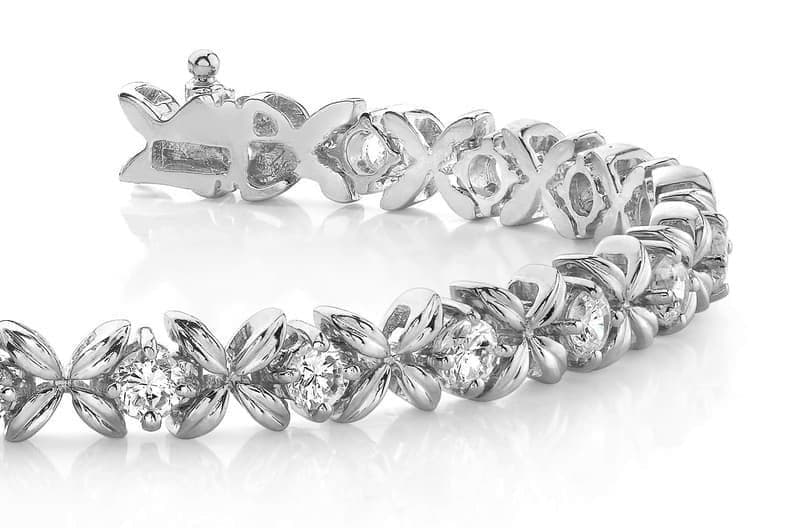 Flower Petal Diamond Bracelet