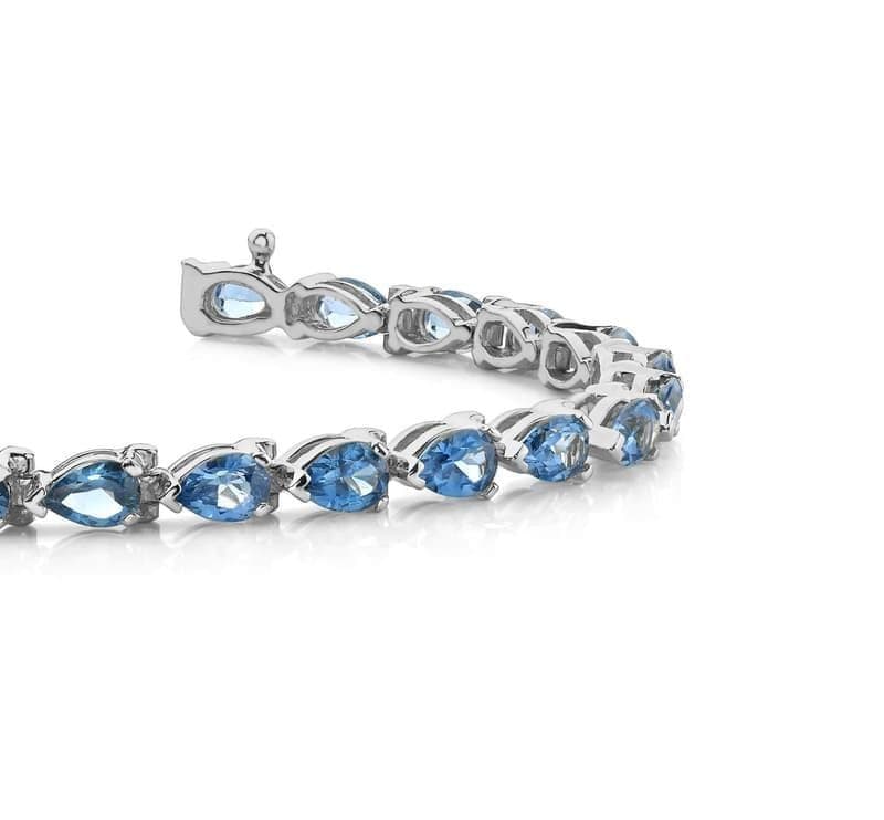 Traditional Pear Shaped Gemstone Bracelet
