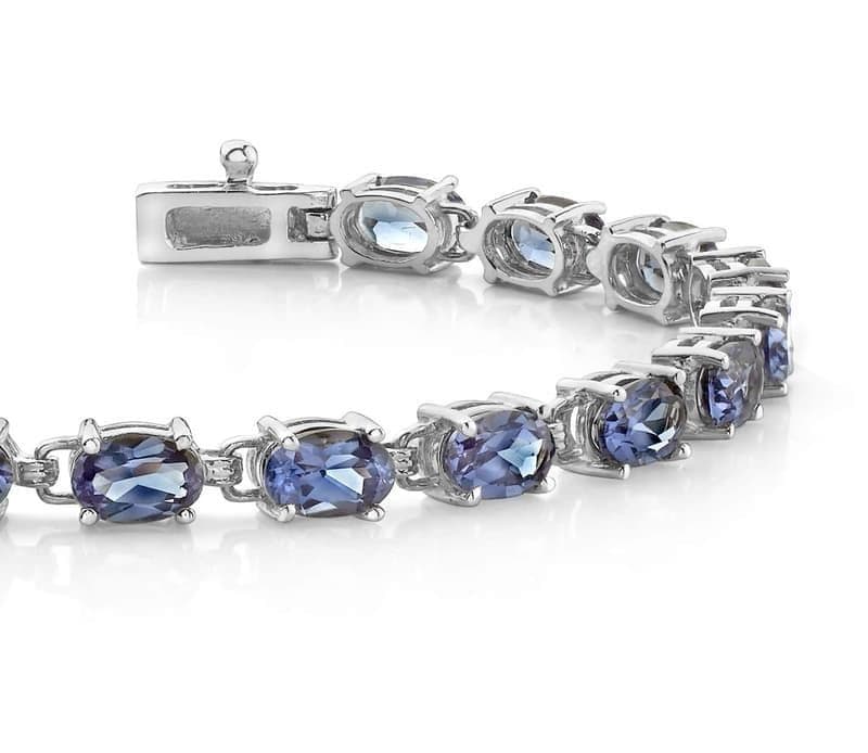Oval Shaped Gemstone Bracelet