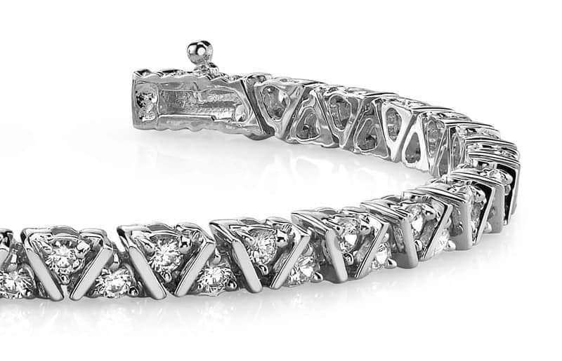 Triangle & Diamond Tennis Bracelet