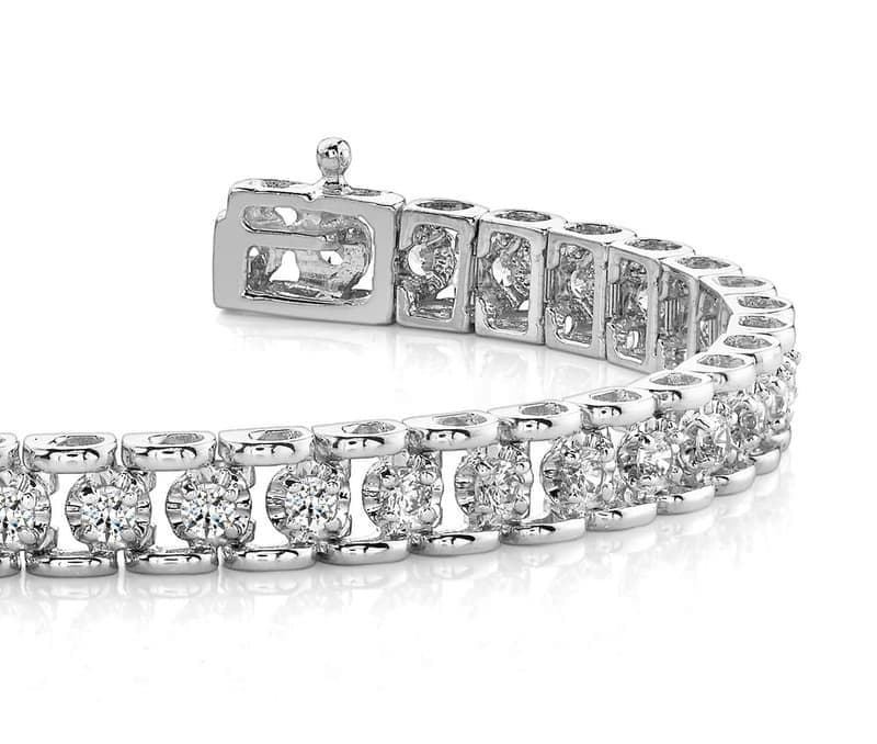 Illusion Prong Set Tennis Bracelet