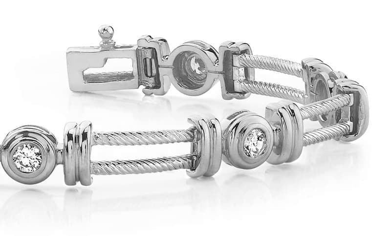Double Rope Diamond Bracelet