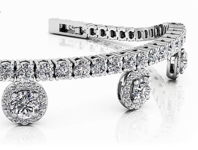 Midnight Dreams Diamond Charm Bracelet