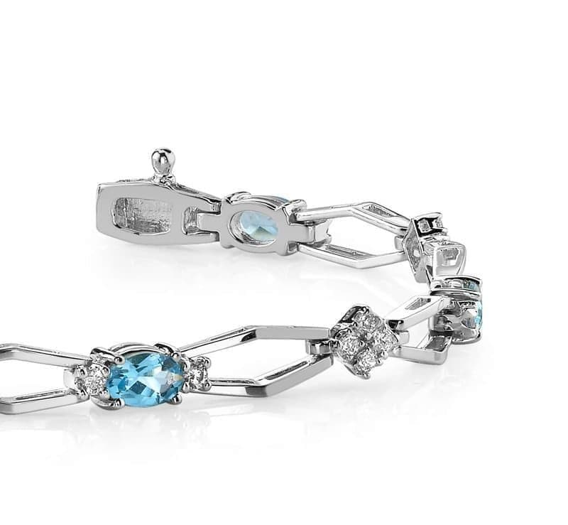 Enchanting Gemstone And Diamond Bracelet