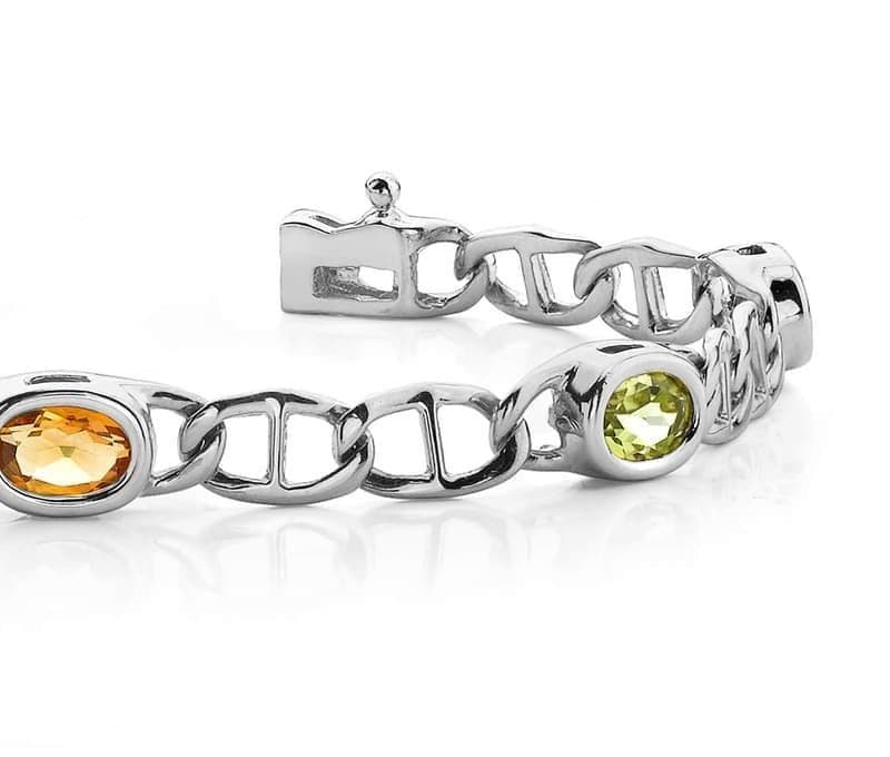 Multi Colored Mariner Link Bracelet