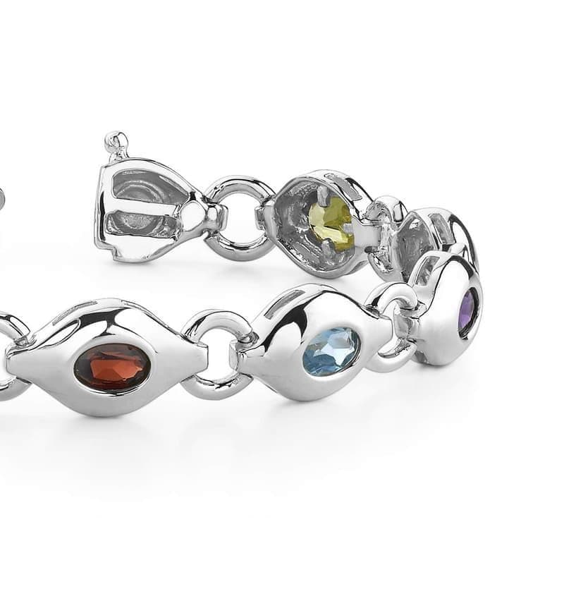 Eye Link Gemstone Bracelet