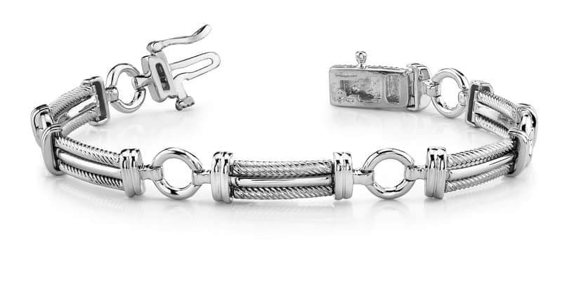 O Link Mens Cable Bracelet