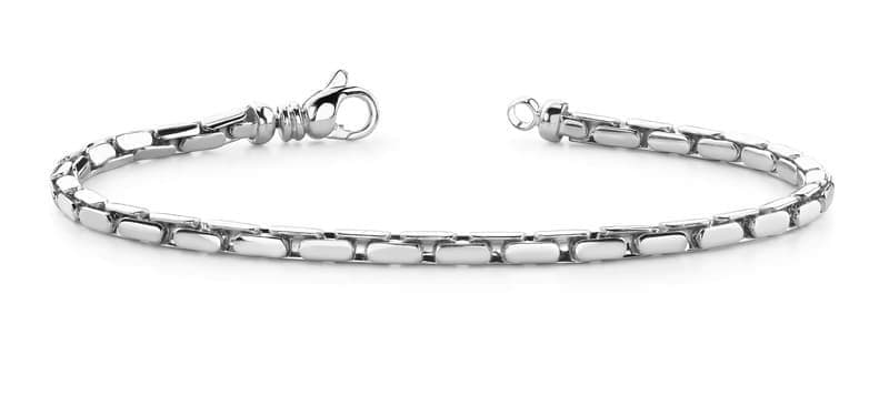 Small Sized Flat Link Metal Bracelet
