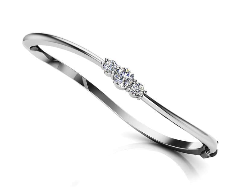 Legendary Curved Diamond Bangle