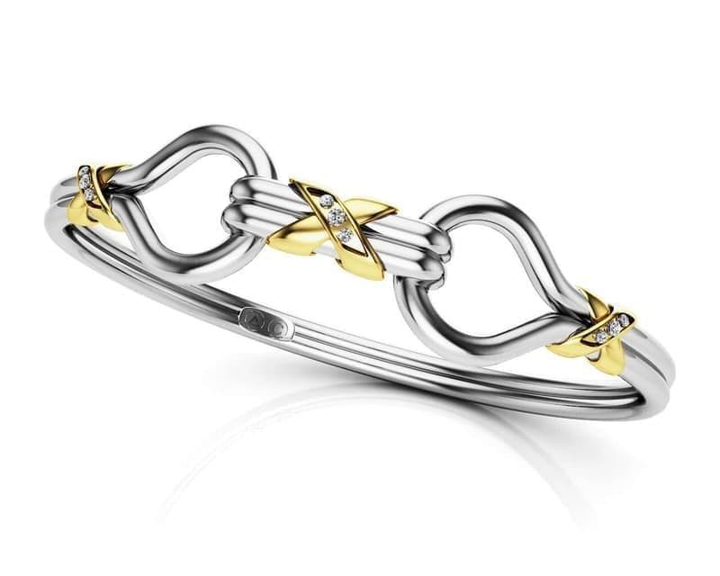 The Threefold Diamond Unity Bracelet