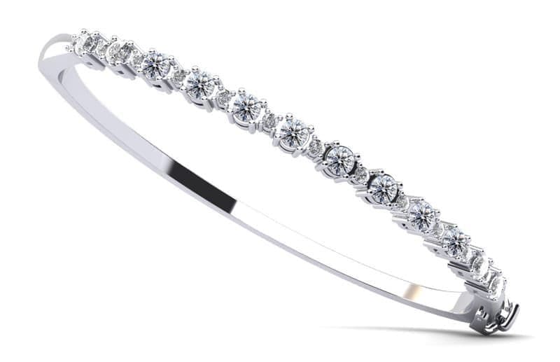 Alternating Diamonds Bangle