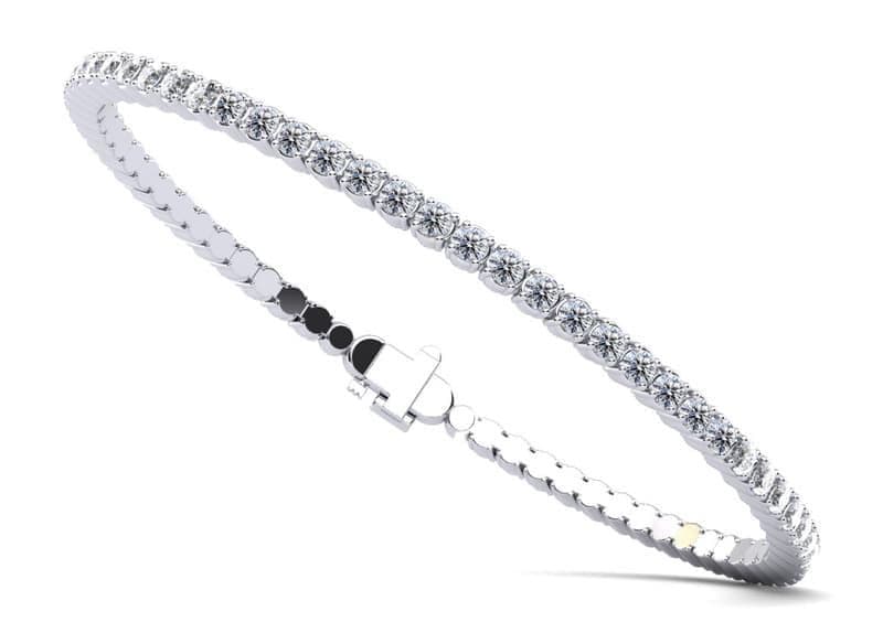 Brilliant Cut Round Flexible Bangle