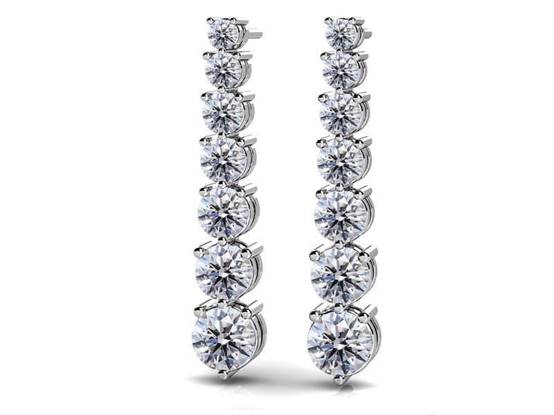 Cascading Diamond Earrings