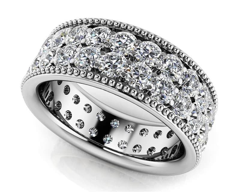 ROUND DIAMOND MILGRAIN IN PRONG