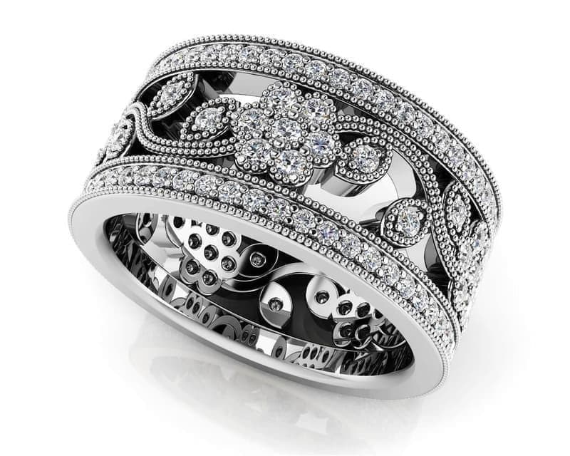 FLOWER ETERNITY RING