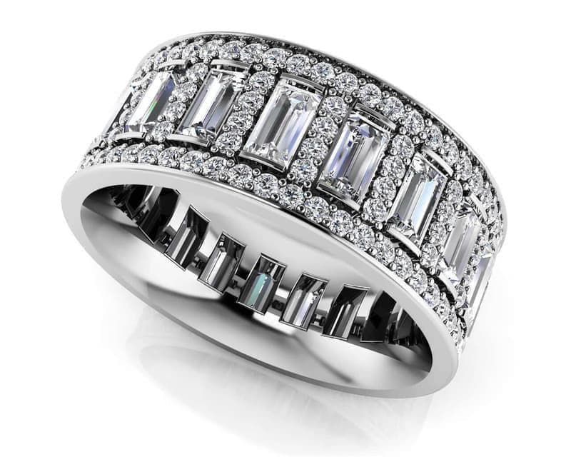 LUXURIOUS DIAMOND ETERNITY RING