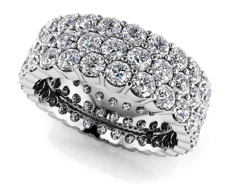 3 ROW SENSATIONAL ETERNITY RING