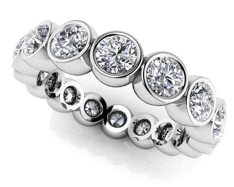 Bezel Set Diamond Eternity Band