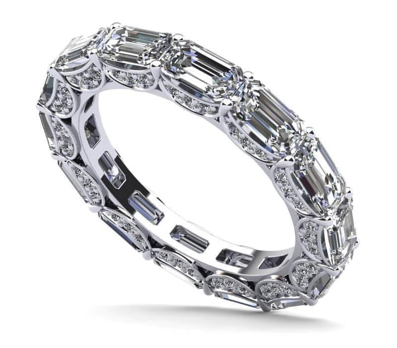 Eternity Ring With Sash Setting