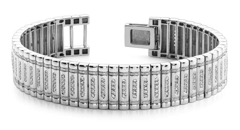 Men's Stacked Diamond Bracelet