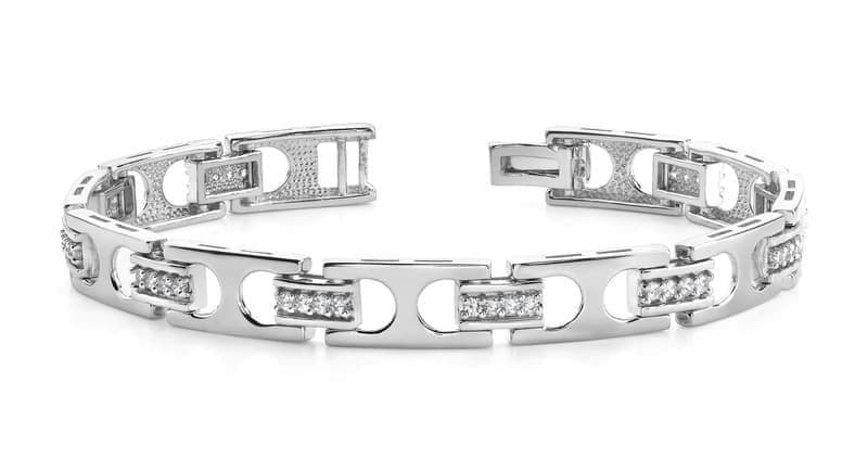 Men's Two Tone Buckle Bracelet