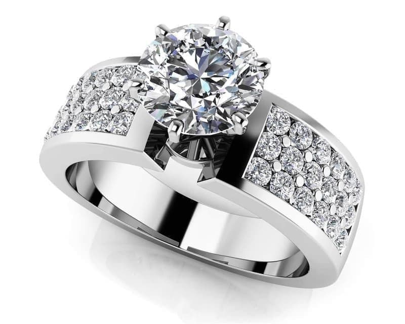 Grand Channel Diamond Engagement Ring