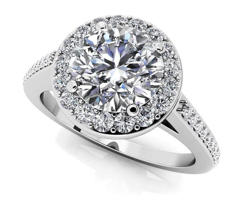 Delighted By Round Diamonds Engagement Ring