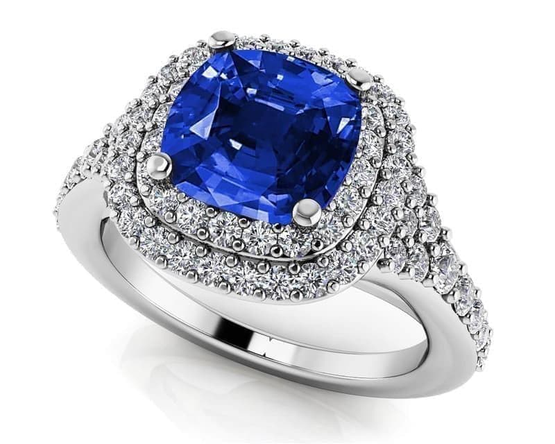 Andrea Love Cushion Cut Gemstone Anniversary Ring