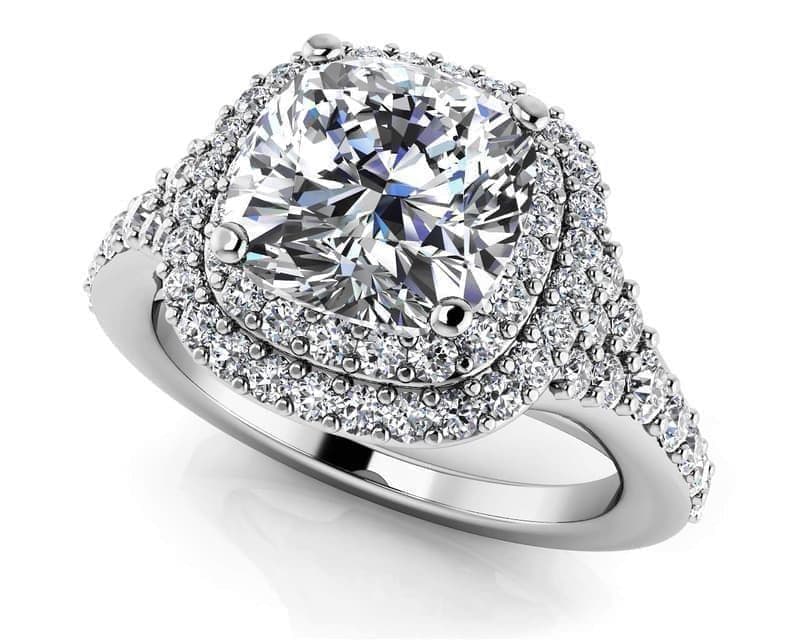 Andrea Love Cushion Cut Engagement Ring