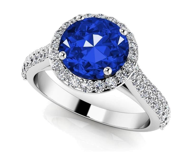 Radiant Gemstone Anniversary Ring