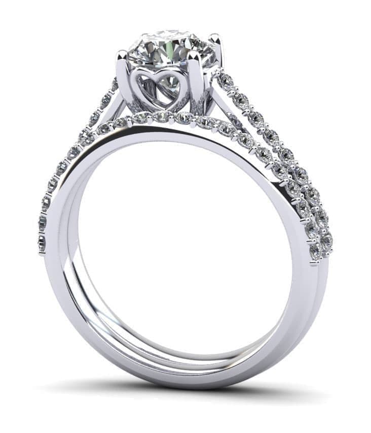 Brilliant Sweetheart Diamond Bridal Set
