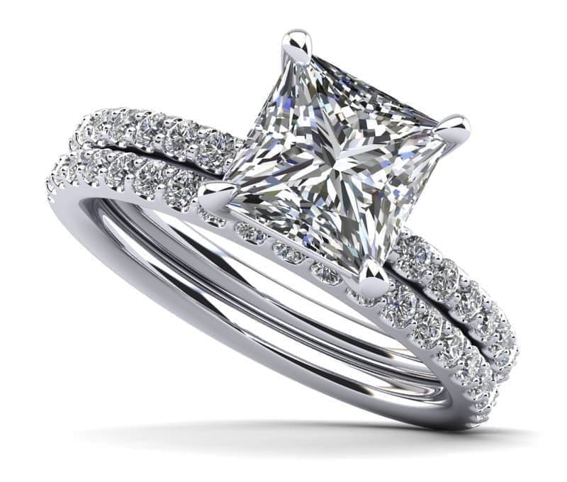 Cut To Perfection Princess Diamond Bridal Set