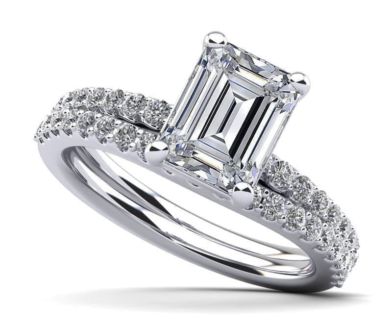 Emerald Dream Diamond Bridal Set