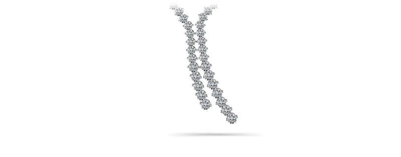 Diamond Tie Necklace