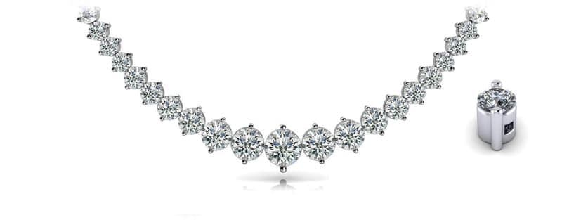 Timeless Graduating Diamond Necklace