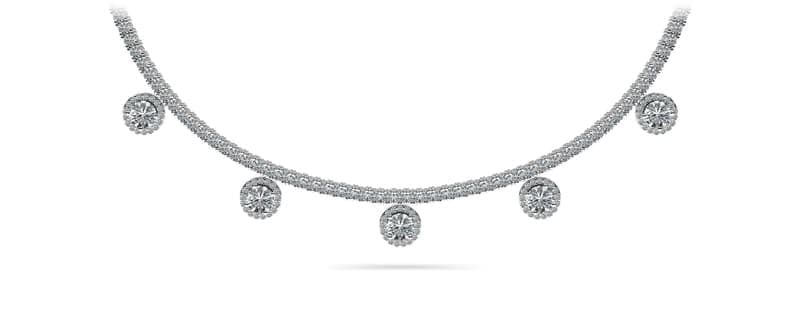 Captivating Diamond Tennis Necklace