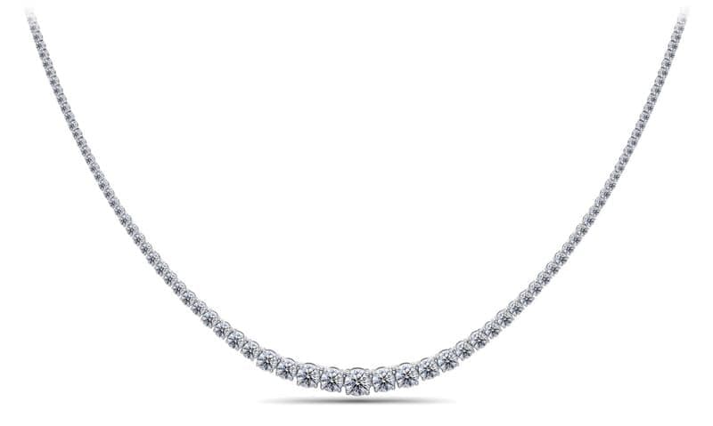 Classic Graduated Diamond Necklace