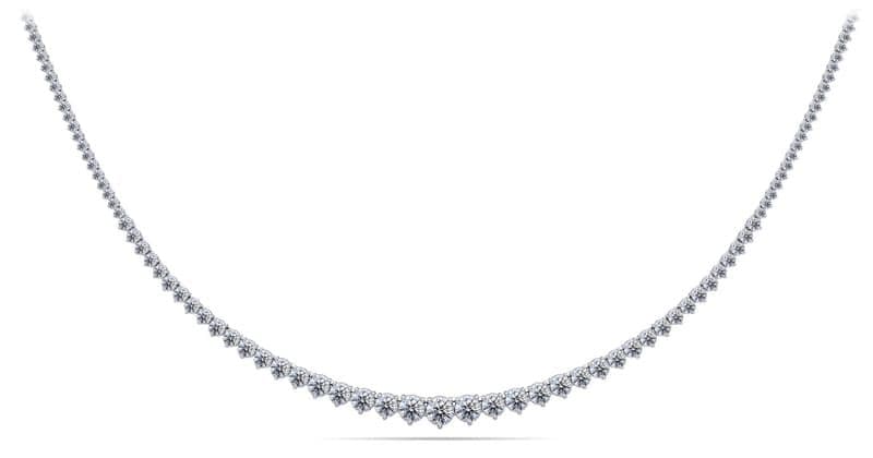 Fancy Graduated Diamond Necklace