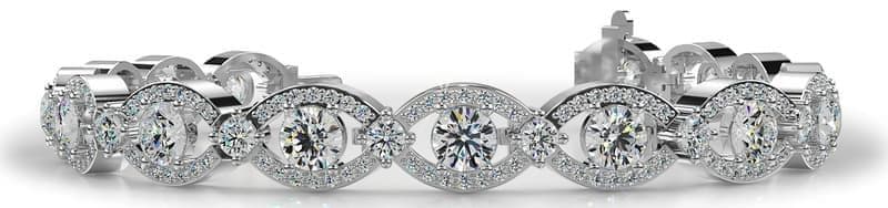 Infinity Radiance Bracelet with Centered Round Diamonds