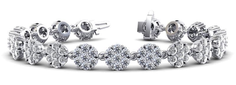 Flowers Of Love Diamond Bracelet