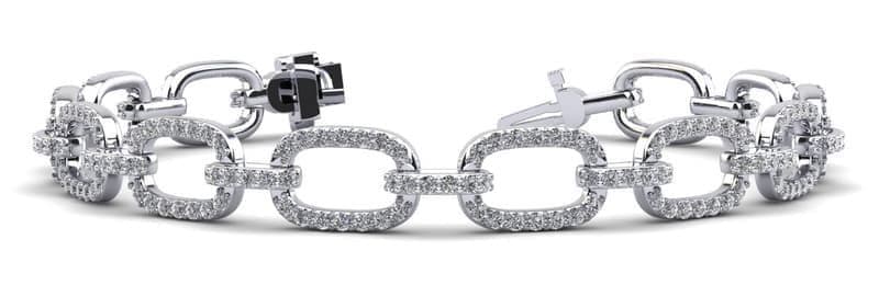 Paperclip Diamond Bracelet